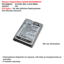 WD Black WD3200BEKX 320GB 7200RPM 2.5'' 16MB 6Gb/s delgado para portátiles, usado segunda mano  Embacar hacia Argentina
