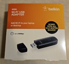 Belkin N150 Wireless Wi-Fi USB Adapter 150 Mbps Link Rate For Desktop or Laptop  for sale  Shipping to South Africa