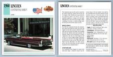 Lincoln - Continental Mark V - 1960 Luxury Collectors Club Card usato  Spedire a Italy