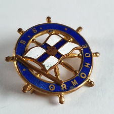 Orient line SS Ormonde ships wheel enamel badge sold onBoard ship Boat Liner for sale  Shipping to South Africa