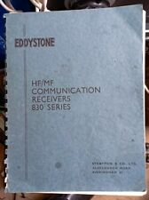 Eddystone 830 manual for sale  HARLESTON
