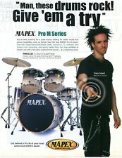 2002 anuncio impreso de Mapex Pro serie M kit de batería con Glen Sobel of Beautiful Creatures segunda mano  Embacar hacia Mexico