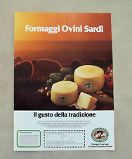 E904- Advertising Pubblicità -1986- FORMAGGI OVINI SARDI usato  Maranello