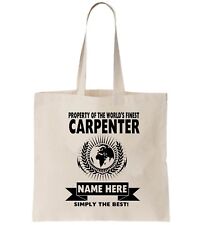 Carpenter personalised tote for sale  ENFIELD