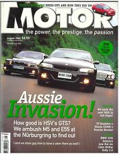 Revista MOTOR agosto de 2000 HSV GTS BMW M5 Audi TT Roadster Porsche Boxster comprar usado  Enviando para Brazil