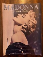 Álbum Madonna True Blue impresso promocional anúncio 1986 lindo imperdível, usado comprar usado  Enviando para Brazil