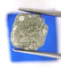 Grande Grezzo Diamante 10.25tcw Grigio Luccicante Naturale Cubo Forma per Nozze, usado comprar usado  Enviando para Brazil