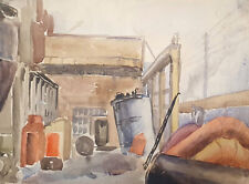 Vintage expressionist watercolor for sale  Shipping to Canada