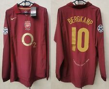 Camiseta Arsenal rеtro 2005/06 #10 BERGKAMP Champions League comprar usado  Enviando para Brazil
