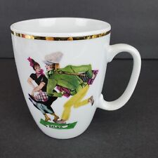 Vintage Włocławek Porcelanowy Kubek Tradycyjne tancerze Polka Made in Poland na sprzedaż  Wysyłka do Poland