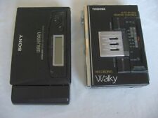 2x SONY TOSHIBA fita cassete áudio defeituosa walkman gravador de rádio AM FM portátil comprar usado  Enviando para Brazil