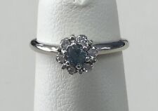 gold ladies blue white topaz for sale  Cookeville