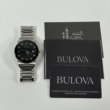 Reloj para hombre Bulova Diamond Accent con esfera negra (modelo: 96D121) segunda mano  Embacar hacia Argentina