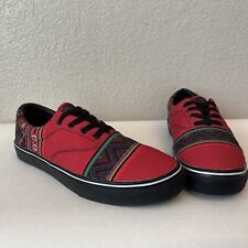Sapatos masculinos com cadarço padrão tribal multicolorido vermelho Yes We Vibe tamanho 10.5 EUA comprar usado  Enviando para Brazil