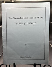 Estudos venezuelanos para flauta solo ~ La Bella ~ El Terco ~ Marco Granados comprar usado  Enviando para Brazil