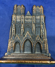 Used, Vintage Antique Verona Bookend/Doorstop  Church/Cathedral Cast Iron 5.5" Tall for sale  Shipping to South Africa