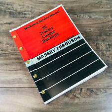 Retroescavadeira Massey Ferguson Mf 50 manual de serviço de reparo livro de loja, usado comprar usado  Enviando para Brazil