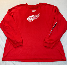 Camisa Reebok Detroit Red Wings manga longa vermelha grande hóquei NHL comprar usado  Enviando para Brazil