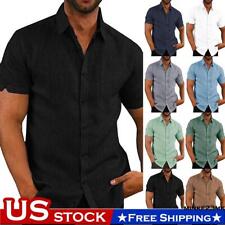 Mens casual button for sale  USA