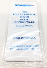 Placa De Cobertura De Policarbonato techniweld L2CP060-2" X 4-1/4" [lote com 100] nos, usado comprar usado  Enviando para Brazil