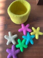 Brinquedo educativo Lovevery 6 estrelas arco-íris de feltro e cesta kit companheiro sem pinça comprar usado  Enviando para Brazil
