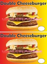 Double cheesburger stickers for sale  NEWARK