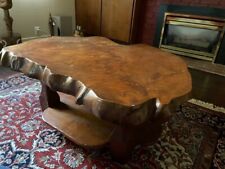 retro burl wood table for sale  Bellevue