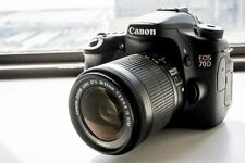 MINT Canon EOS 70D DSLR Camera with EF-S 18-55mm IS Lens (2 LENSES) 1894C002, used for sale  Shipping to South Africa