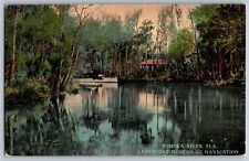 Tomoka River, Florida FL - Lunch Cabin - Head of Navigation - Vintage Postcard for sale  Shipping to South Africa