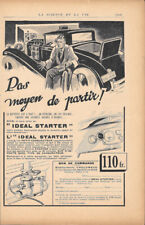 Ideal Starter, etab.ts Chalemeau  - Advertising 1933 usato  Diano San Pietro