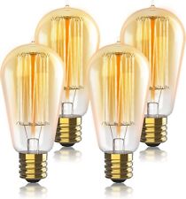 Hudson Bulb Co. Paquete de 4 bombillas Edison blancas cálidas vintage regulables segunda mano  Embacar hacia Argentina