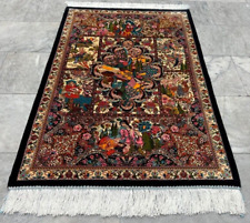 Alfombra de lujo ilustrada de alta calidad Hall Way hermosa alfombra de seda para decoración del hogar, 3x4 pies, usado segunda mano  Embacar hacia Argentina