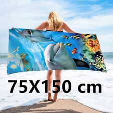 Toalha de praia de microfibra 70X140 cm super grande sem areia comprar usado  Enviando para Brazil