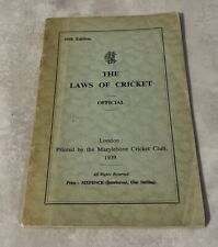 Laws cricket marylebone for sale  PRESTON