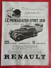 1938 automobile renault d'occasion  Le Portel