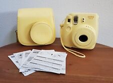 Yellow FUJIFILM INSTAX MINI 8 w/Case~Instant Film Camera~Built-In-Flash~NEWish for sale  Shipping to South Africa