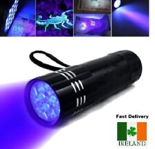 9 Torche LED Lumière UV Ultra Violet Blacklight Leds Poche Lampe Mini comprar usado  Enviando para Brazil