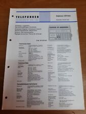 Telefunken service manual usato  San Giuliano Di Puglia