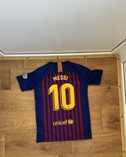 Camisa Nike Barcelona 2018-2019 Messi Home infantil juvenil L meninos G comprar usado  Enviando para Brazil