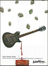 Guitarra Allman Brothers Derek Trucks Signature Washburn Idol WI68 2003 impresión publicitaria segunda mano  Embacar hacia Argentina