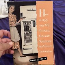 General Electric Refrigerator Food Freezer Combination 1951 Booklet GE for sale  Shipping to South Africa