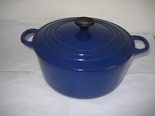 Creuset blue casserole for sale  Shipping to Ireland