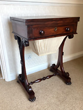 Antique mahogany sewing for sale  IPSWICH
