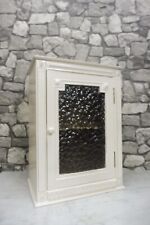 Antique French Wooden Wall Cabinet Bathroom Cabinet Shabby Chic White, used for sale  Shipping to South Africa