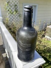 Antigua botella de mazo de ron inglés naufragio de vidrio negro segunda mano  Embacar hacia Argentina