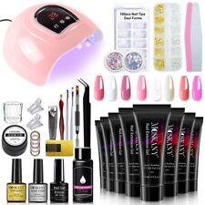 Poly Nail Gel Kit With Nail UV Lamp Dryer Gel Varnish Nail For Quick Building for sale  Shipping to South Africa