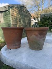 Used, Vintage Antique Hand Thrown Terracotta Pots X 2 Medium  #A for sale  Shipping to South Africa