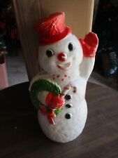 VINTAGE  10''H SNOWMAN BLOW MOLD DAPOL USA for sale  Wilkes Barre