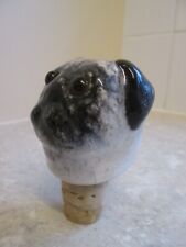 Used, VERY RARE VINTAGE WINSTANLEY POTTERY PUG DOG BOTTLE STOPPER - SIGNED for sale  Shipping to South Africa