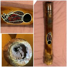 Australian Eucalyptus Termite Hollowed Didgeridoo Yidaki Dot Painted Art for sale  Shipping to South Africa